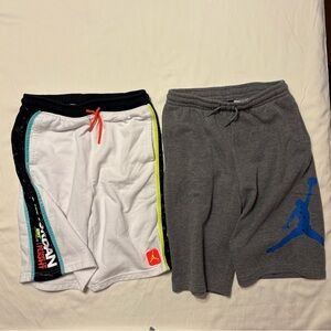 Jordan Kids White and Gray Shorts Set